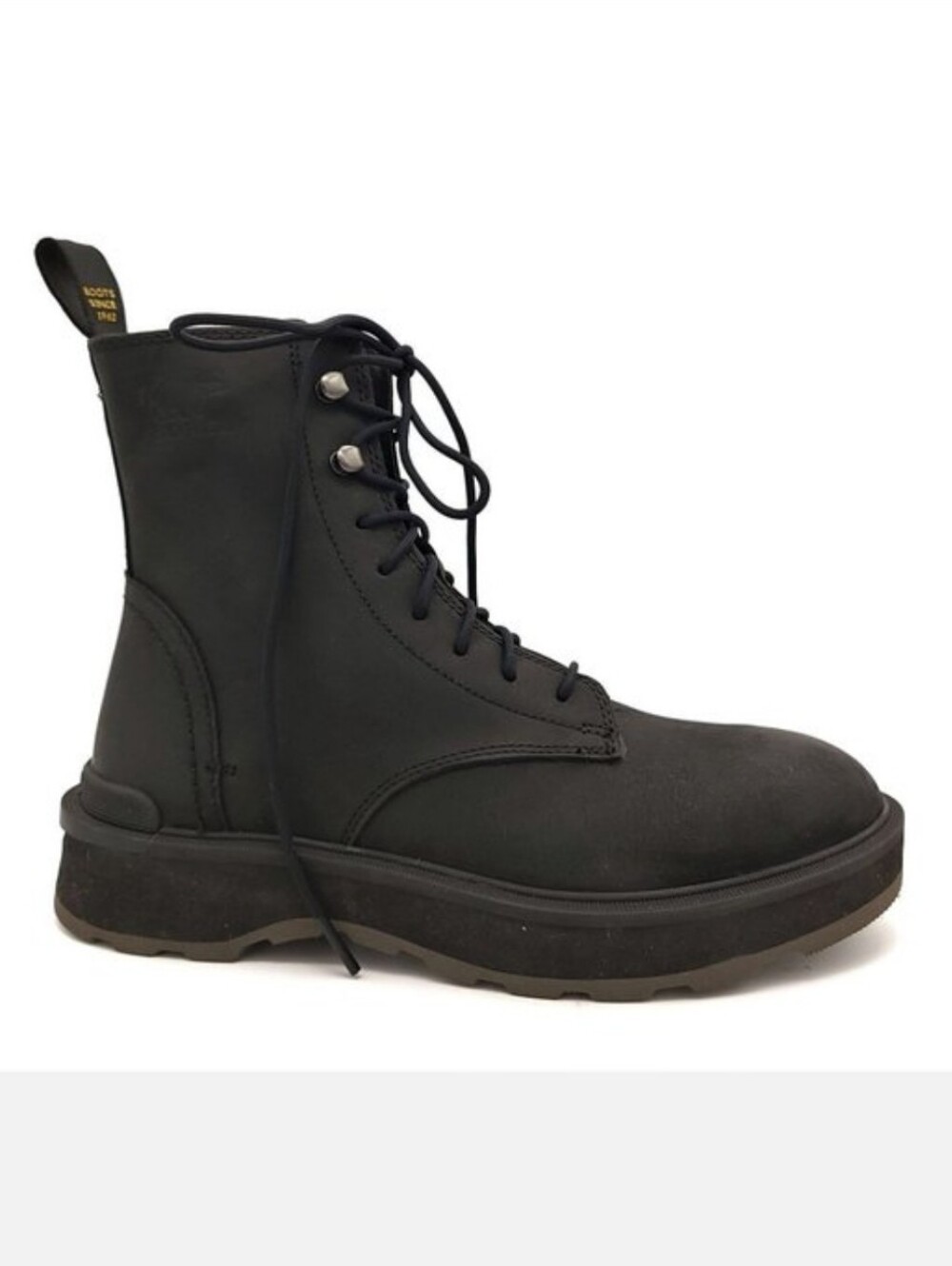 Sorel Hi Line Lace Up Boot Combat Utility Black 7.5